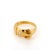Late 19th Century Victorian 18k Old Mine Cut Diamond Buckle Ring, Size 6.75, Chester 1897 For Sale - Image 4 of 7