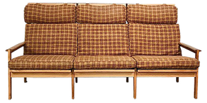 3-Seater Highback Capella Sofa by Illum Wikkelsø
