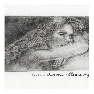 Nude Etching by Carlos Llerena Aguirre