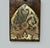 English Antique Vintage English Burl Walnut Wooden Brass Inlaid Book Slide Bookslide 19c For Sale - Image 3 of 6