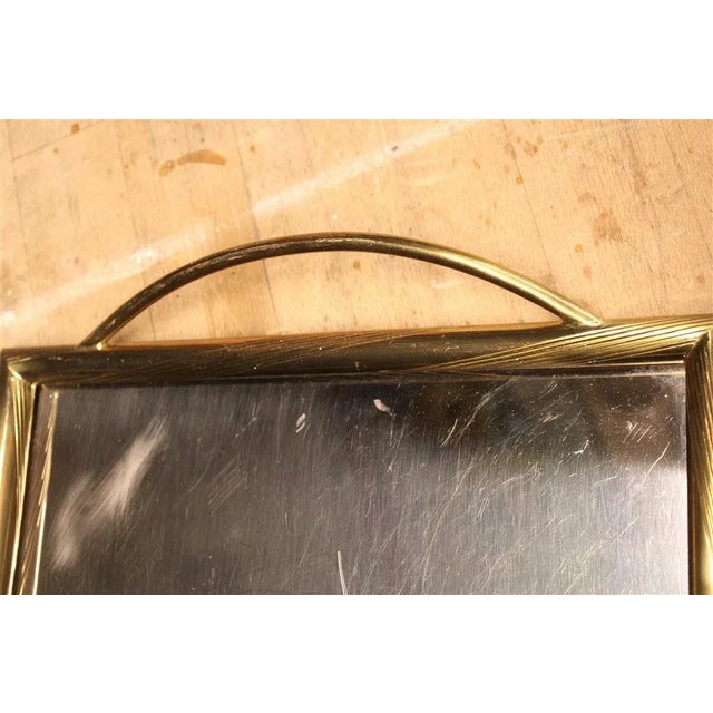 1970s Brass Tray with Engravings, Italy, 1970s For Sale - Image 5 of 9