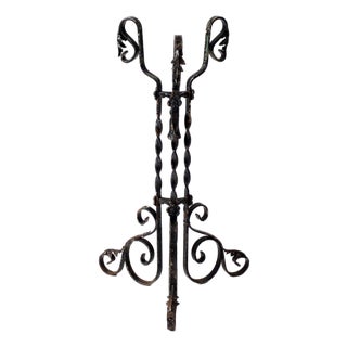 Antique Victorian Wrought Iron Plant Stand For Sale