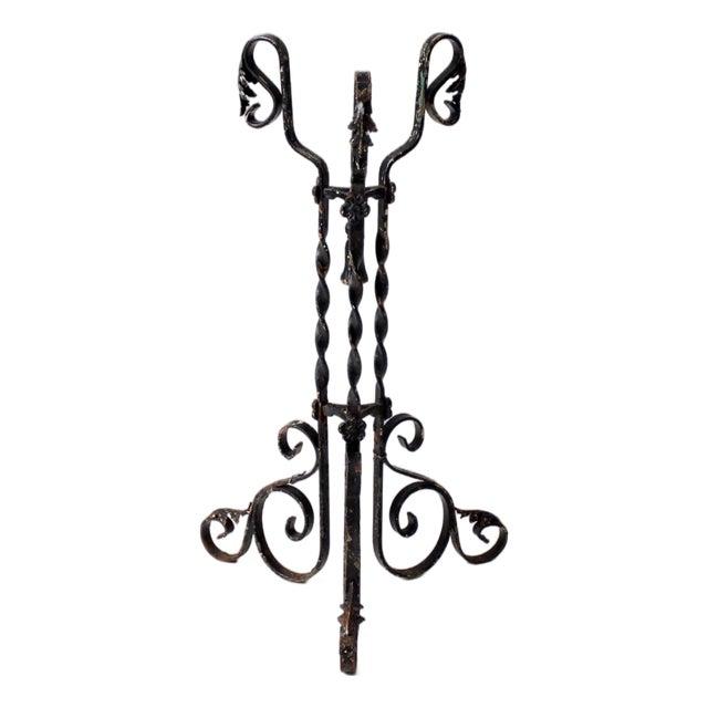 Antique Victorian Wrought Iron Plant Stand For Sale