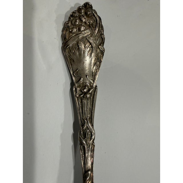 Early 20th Century 1902 Sterling Silver, Asparagus, Fork 1902 For Sale - Image 5 of 6
