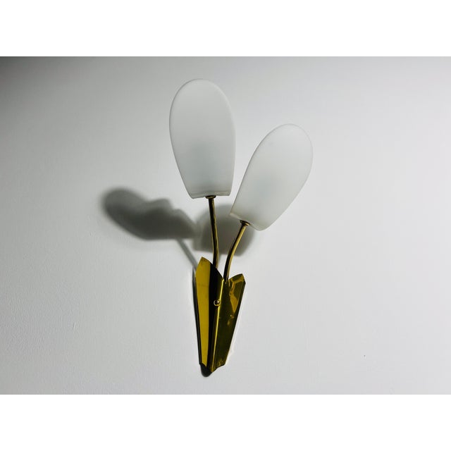 Pair of Mid-Century Brass and Plexi Glass Wall Lamps, Italy, 1960s For Sale - Image 11 of 11