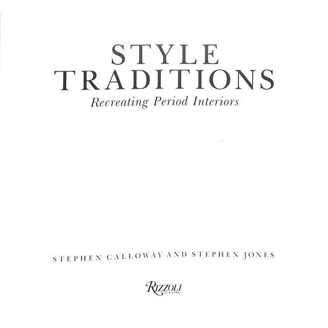 CALLOWAY, Stephen and JONES, Stephen [223] pp. Rizzoli 1990 9 3/4" x 10 1/2" British experts in the history of design...