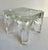 Transparent Vintage Chantal Sculptural Ice Glass Trivet & Display Pedestal For Sale - Image 8 of 12