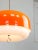 This is a very rare 45cm diameter guzzini lamp in orange colour (35cm diameter is standard, see photos with the chair and...