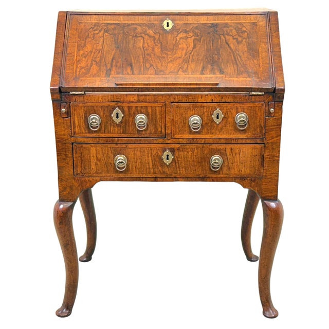 Small Antique Walnut Secretaire, 1720 For Sale - Image 16 of 16