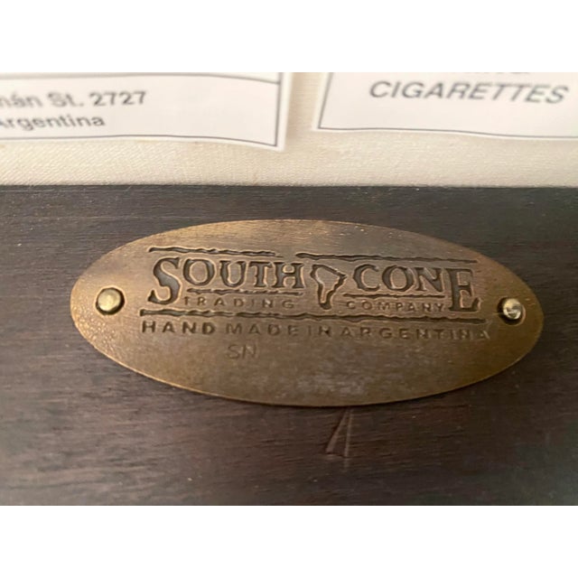 South Cone Trading Company Tall Back Leather and Wood Chair Spanish Colonial Western Style 20th Century Mint Condition For Sale - Image 10 of 14