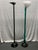 Italian 1980s Gianfranco Frattini Sculptural Scallop-Shape Shade Chrome Floor Lamps - a Pair For Sale - Image 3 of 6