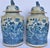 Chinoiserie Chinoiserie White & Blue Baluster Temple With Birds / Ginger Jars - a Pair For Sale - Image 3 of 5