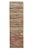 Textile Vintage Abrashed Runner in Distressed Style, Beige and Red Multicolor Stripes For Sale - Image 7 of 7