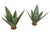 Pair of Hand-Painted Metal Agave Sculptures For Sale - Image 4 of 11
