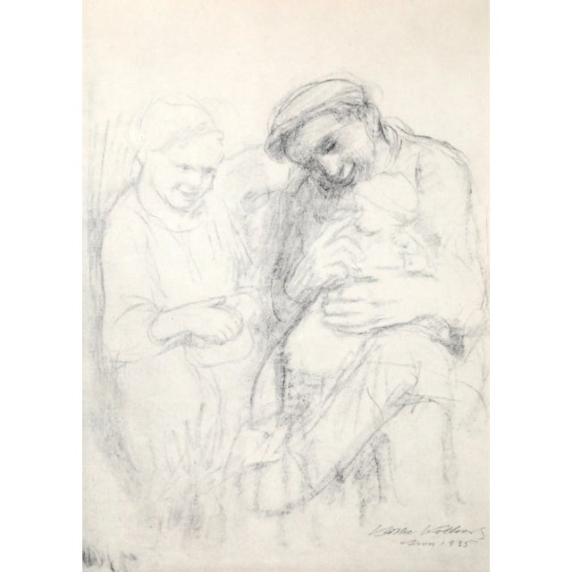 Figurative 1940s "Familie 6" Collotype by Kathe Kollwitz For Sale - Image 3 of 3