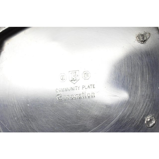 Vintage Oneida Coronation Community Silver Plated Water Pitcher With Handle For Sale - Image 13 of 15