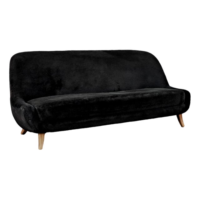 Sofa in Boucle Fabric attributed to Flemming Lassen, 1940s For Sale