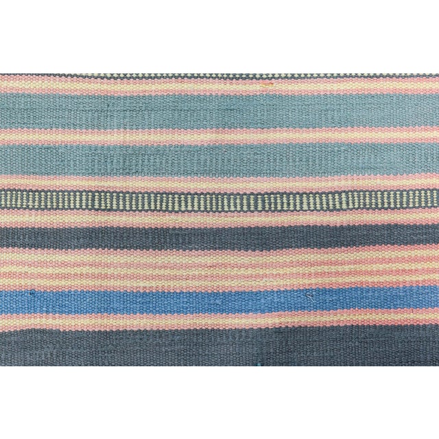 Mid 20th Century Vintage Indian Dhurrie Rug Doris Leslie Blau For Sale - Image 5 of 9