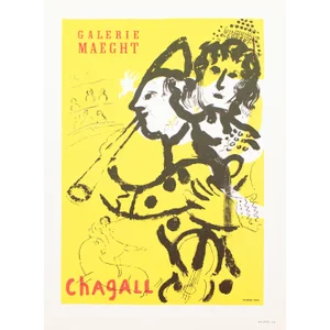 1966 After Marc Chagall, Poster for Galerie Maeght in Paris