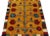 Tribal 1950s Vintage Gabbeh Tribal Rug in Gold-Orange With Colorful Geometric Pattern For Sale - Image 3 of 7