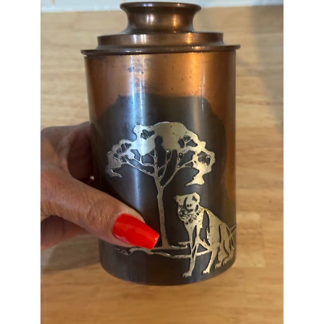 1910s Bronze/Copper & Sterling Silver Humidor For Sale - Image 9 of 9