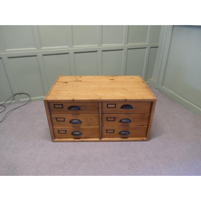 19th Century Pine Filing Cabinet Drawers, Coffee Table This attractive Pine Filing Cabinet has 6 drawers, 4 of these have...