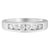Contemporary 14K White Gold 3/4ct. TDW Diamond Channel Band Ring (H-I, I1-I2) For Sale - Image 3 of 4