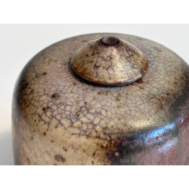 Studio Ceramic Art Oil Lamp by Kaj Henning Jensen for KH Keramik Stensved, Denmark, 1960s For Sale - Image 9 of 13