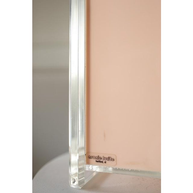 George Bullio 1970s Aronie Post Modern Lucite & Acrylic Wastebasket, in the Style of George Bullio For Sale - Image 4 of 7