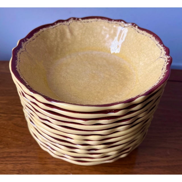 Plastic Le Cadeaux "Antiqua" Melamine Soup Bowls-Set 12 For Sale - Image 7 of 7