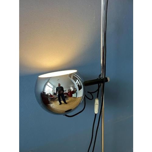 Mid-Century Chrome Eyeball Floor Lamp from Herda, 1970s For Sale - Image 6 of 13