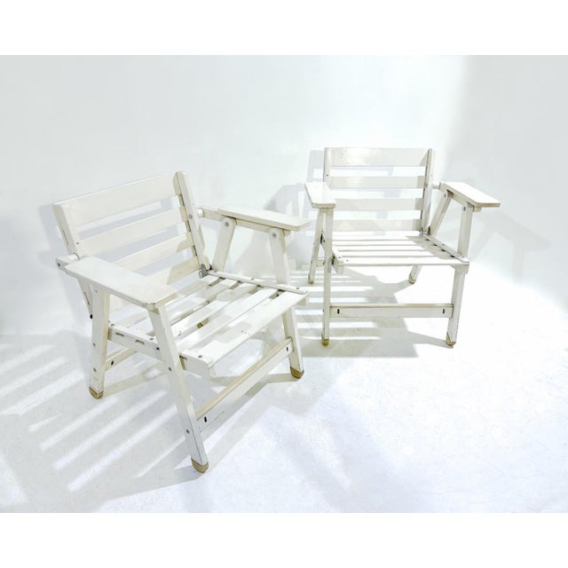 Set of Mid-Century Modern Armchairs attributed to Carlo Hauner, 1950s For Sale - Image 3 of 6