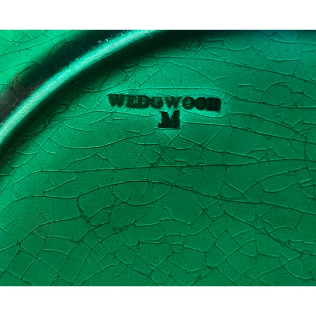 Green Wedgwood Majolica Wall Plate English ,C. 1884 For Sale - Image 8 of 9