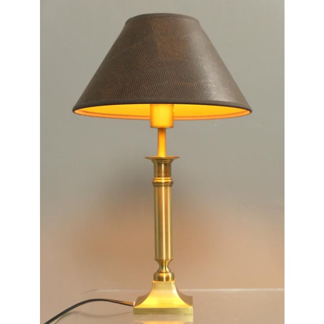 Brass Table Lamps, Germany, 1980s, Set of 2 For Sale - Image 4 of 12