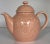 Pink Majolica Style Blush Pink Woodland Berry and Fruit Motif Tea Pot After Bordallo Pinheiro For Sale - Image 8 of 10