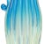 Sky Blue Vintage Murano Fratelli Toso Tall Opalescent Sky Blue White Fade Italian Ribbed Art Glass Pitcher Flower Vase For Sale - Image 8 of 10