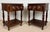 Pair of Spanish Carved Wood Nightstands, 20th Century For Sale - Image 9 of 11