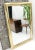 Mid-Century Modern Large Solid Brass Half Round Profile Frame Rectangular Wall Mirror For Sale - Image 3 of 6