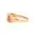 An 17k gold multi-stone ring featuring an opal as the primary stone. The ring is accented with rubies and diamonds. The...
