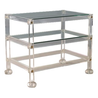 Vintage Coffee Table in Acrylic Glass, 1980s For Sale