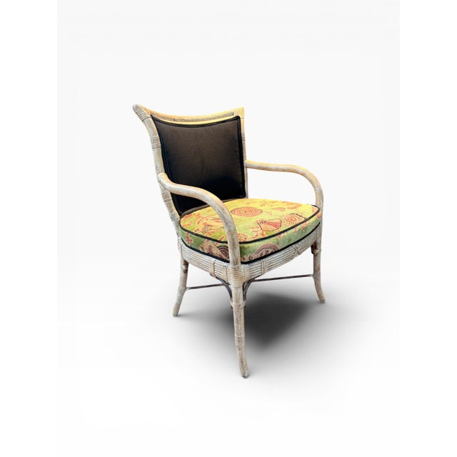Ferguson Copeland “Brighton” Faux Bamboo Rattan Armchairs, Set of 4 For Sale In West Palm - Image 6 of 15