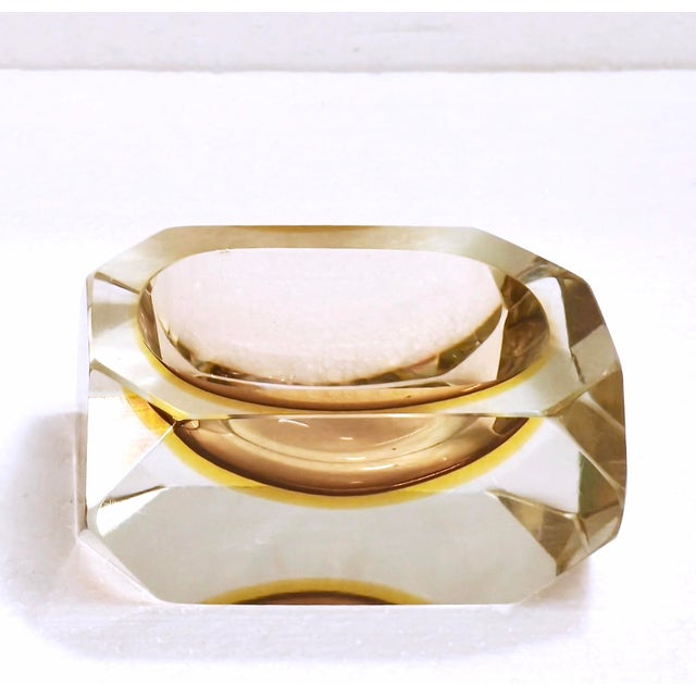 Vintage Murano Sommerso Glass Ashtray by Bucella Cristalli, 1960s For Sale - Image 9 of 18