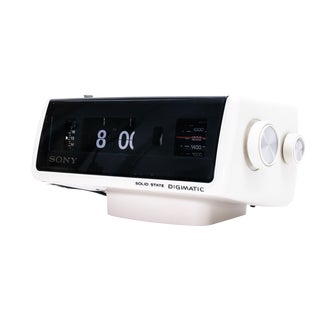 Sony Digimatic 8rc-110e Flip Radio Alarm Clock, 1970s For Sale