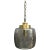 Smoked Glass and Brass Lantern Pendant Light For Sale In New York - Image 6 of 6