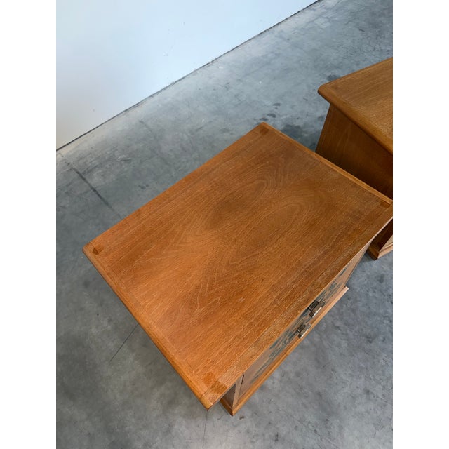 Drexel Casa Del Sol Mid Century Nightstand Pair Designed by John Van Koert For Sale - Image 10 of 17
