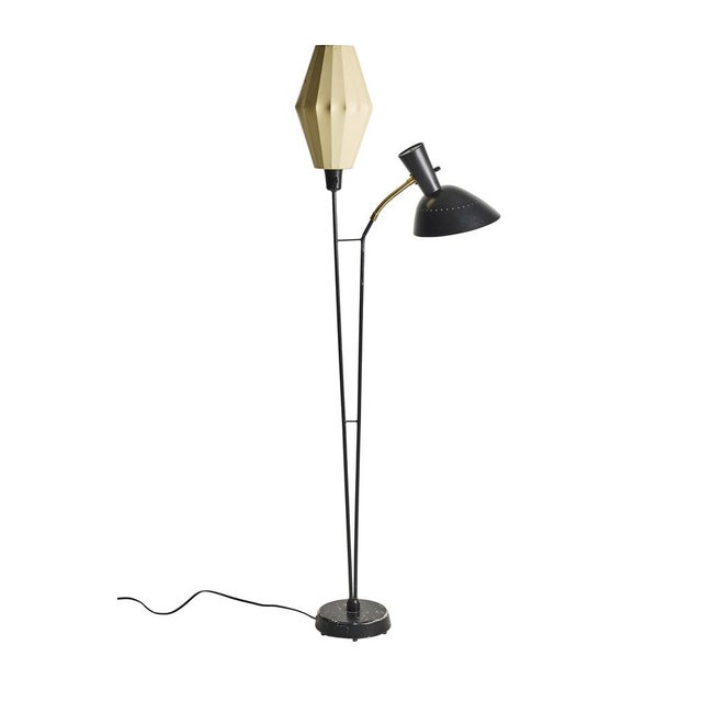 Metal Mid-Century Modern Two-Arm Floor Lamp by Hans Bergström for Ateljé Lyktan, 1950s For Sale - Image 7 of 7