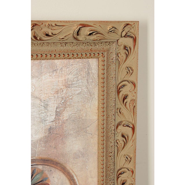 Glass Dennis Carney Framed Print, 'Vase of Thebes I' For Sale - Image 7 of 12