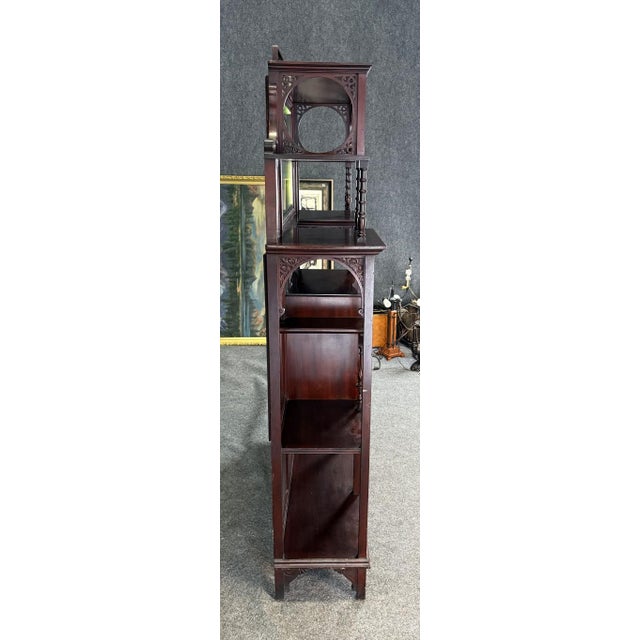 Circa 1885 Mahogany Display Stand Étagère For Sale - Image 11 of 14