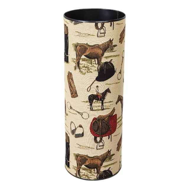 Horse Riding Tapestry Umbrella Stand For Sale