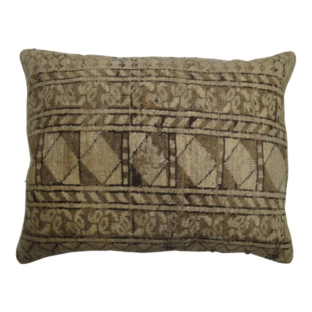 Tribal Antique Ersari Rug Floor Pillow For Sale